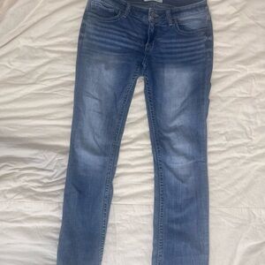 BKE Women's Straight Leg Jeans in Medium Blue